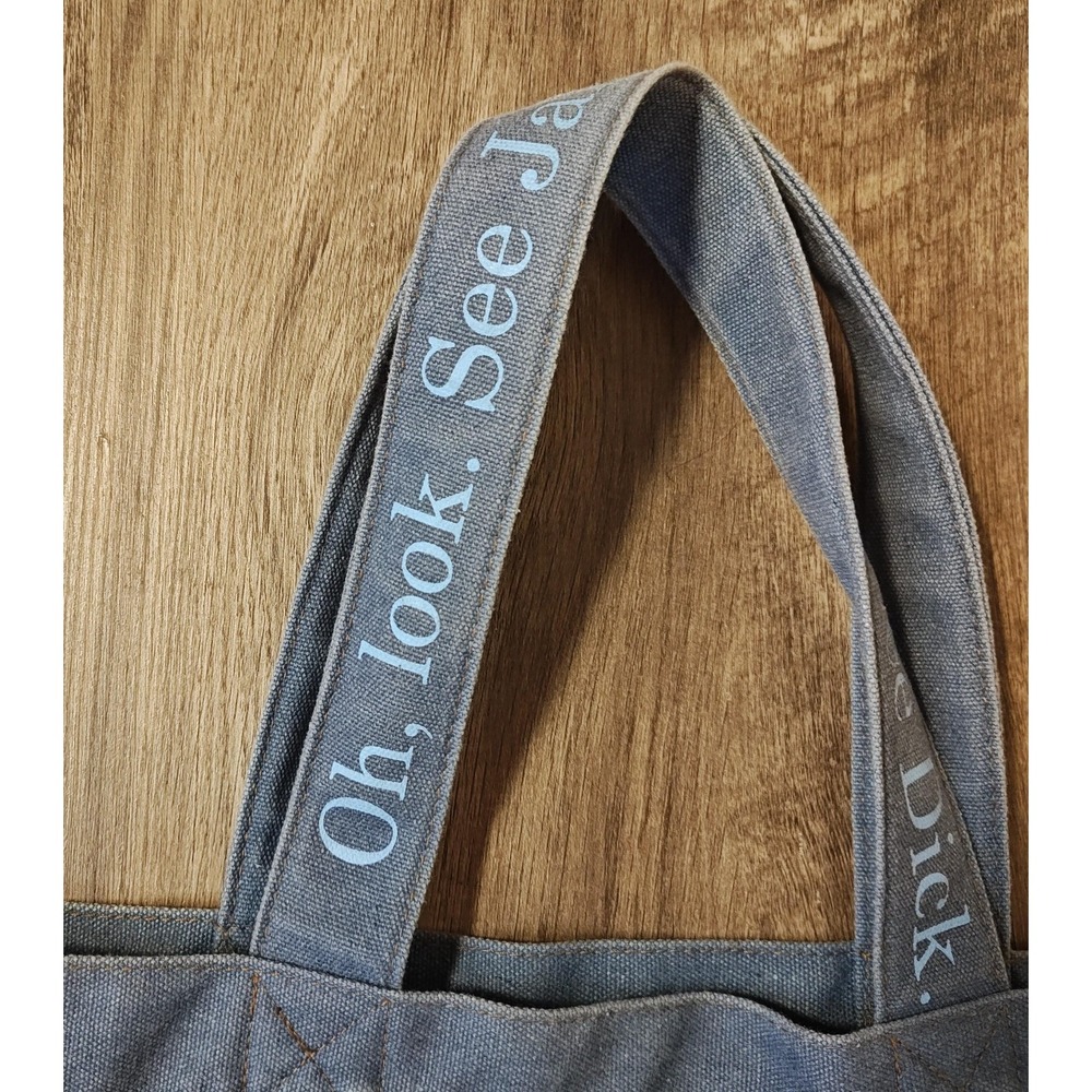 Dick Navy Canvas Tote Bag with Vintage Wagon Print - Picture 5 of 11